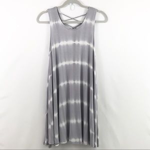 Impeccable Pig grey tie-dye dress